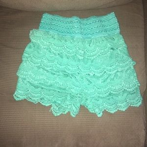 Teal shorts